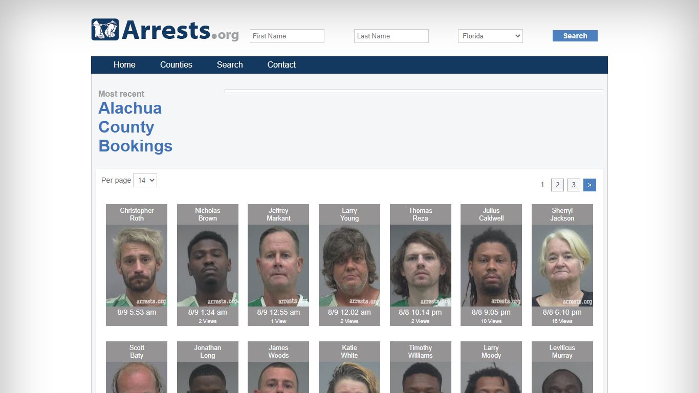 Alachua County Arrests and Inmate Search