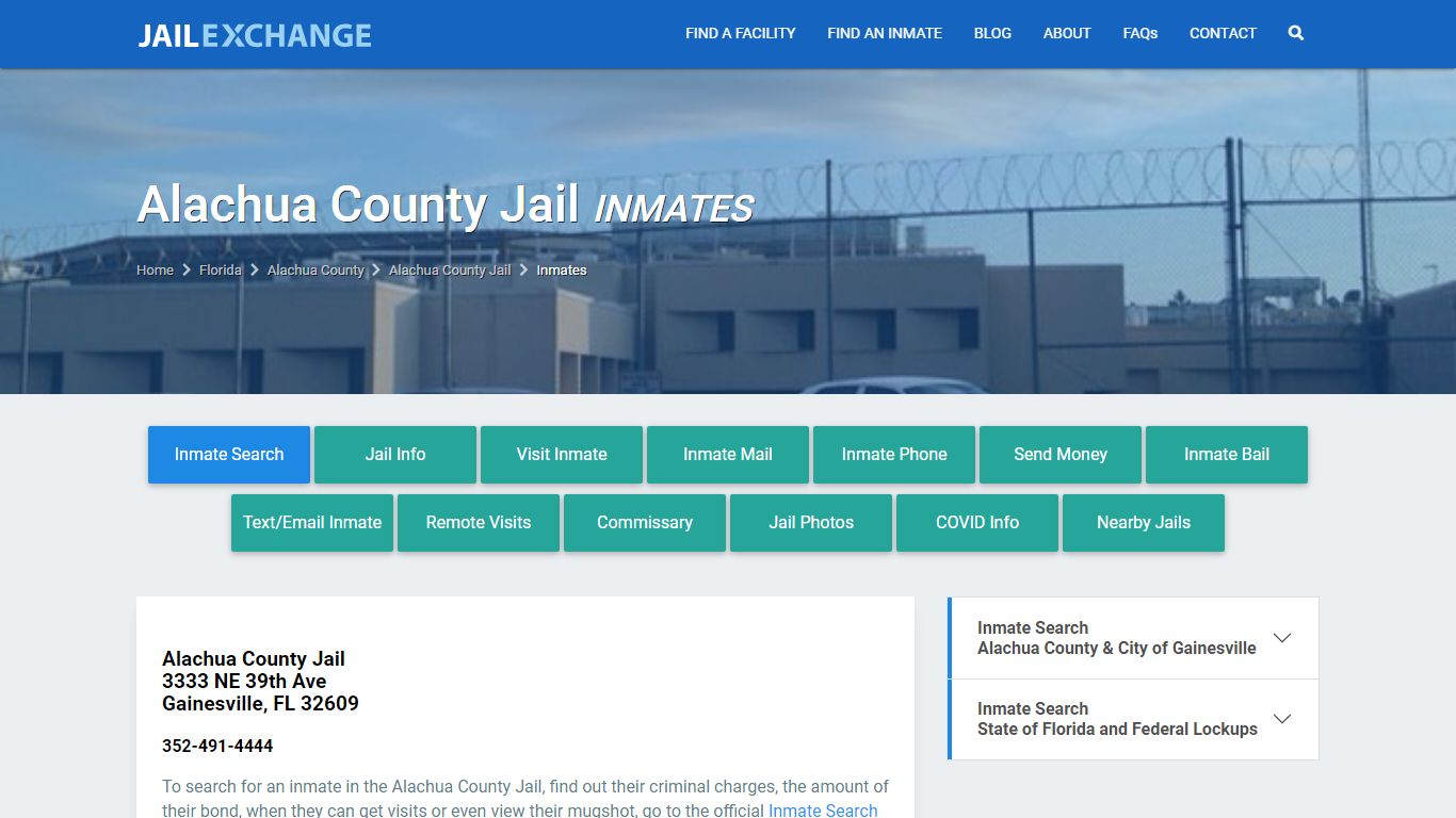 Alachua County Jail Inmates | Arrests | Mugshots | FL